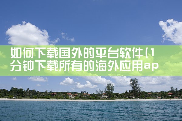如何下载国外的平台软件|MR好色